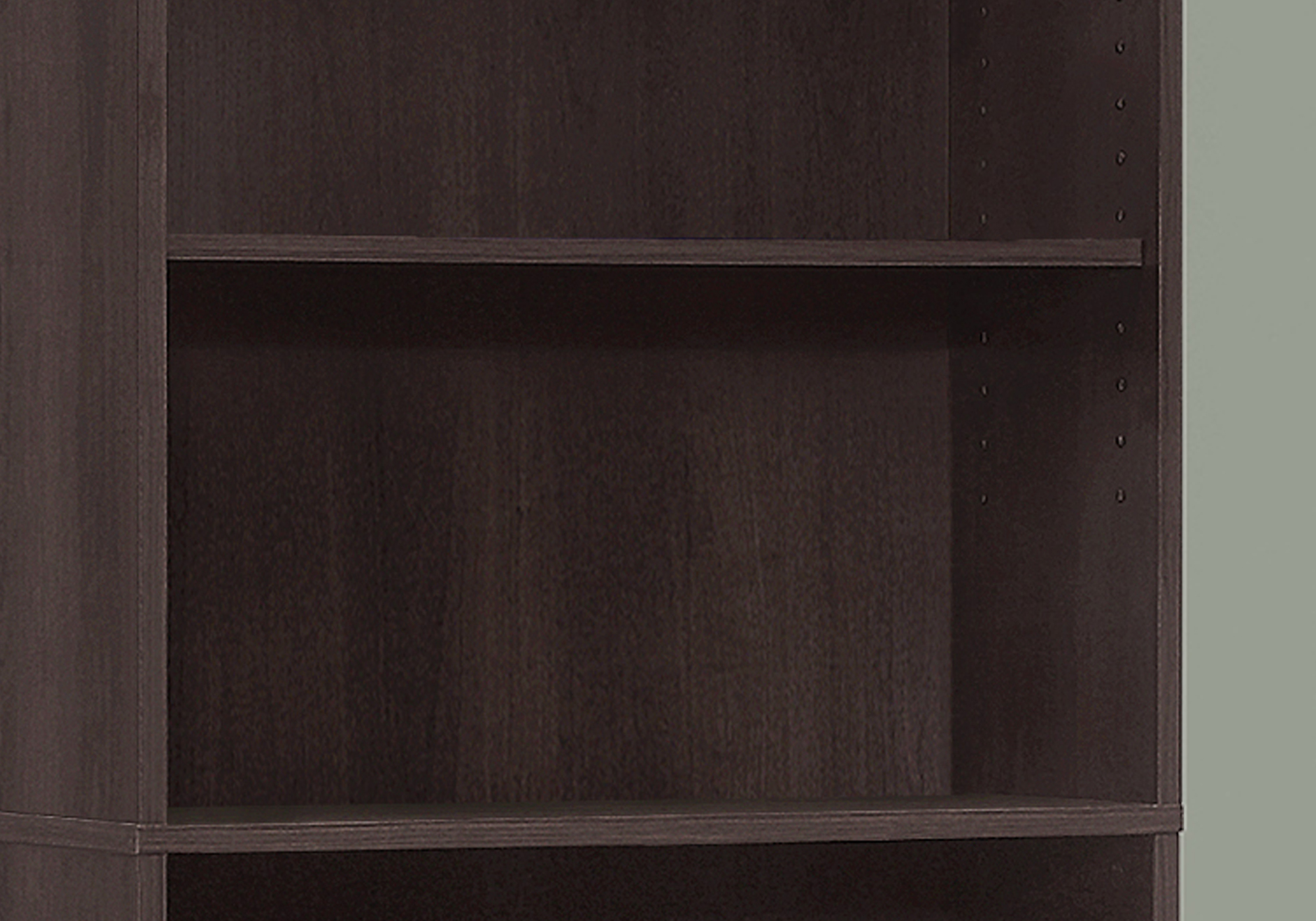 BOOKCASE - 72"H / CAPPUCCINO WITH 5 SHELVES